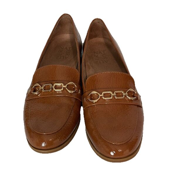 Naturalizer Tan Patent Leather Loafers - Picture 2 of 10